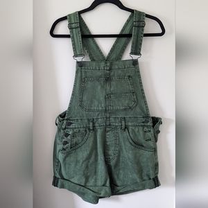 Free People Ziggy Shortalls Green